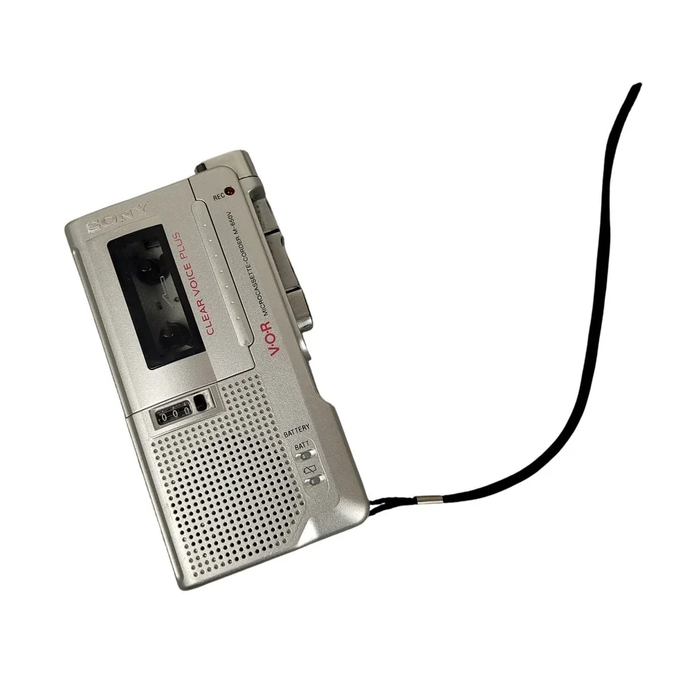 Sony M-650V Microcassette-Corder Voice Recorder Clear Voice Plus VOR EUC Tested